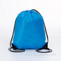 Solid color polyester drawstring backpacks